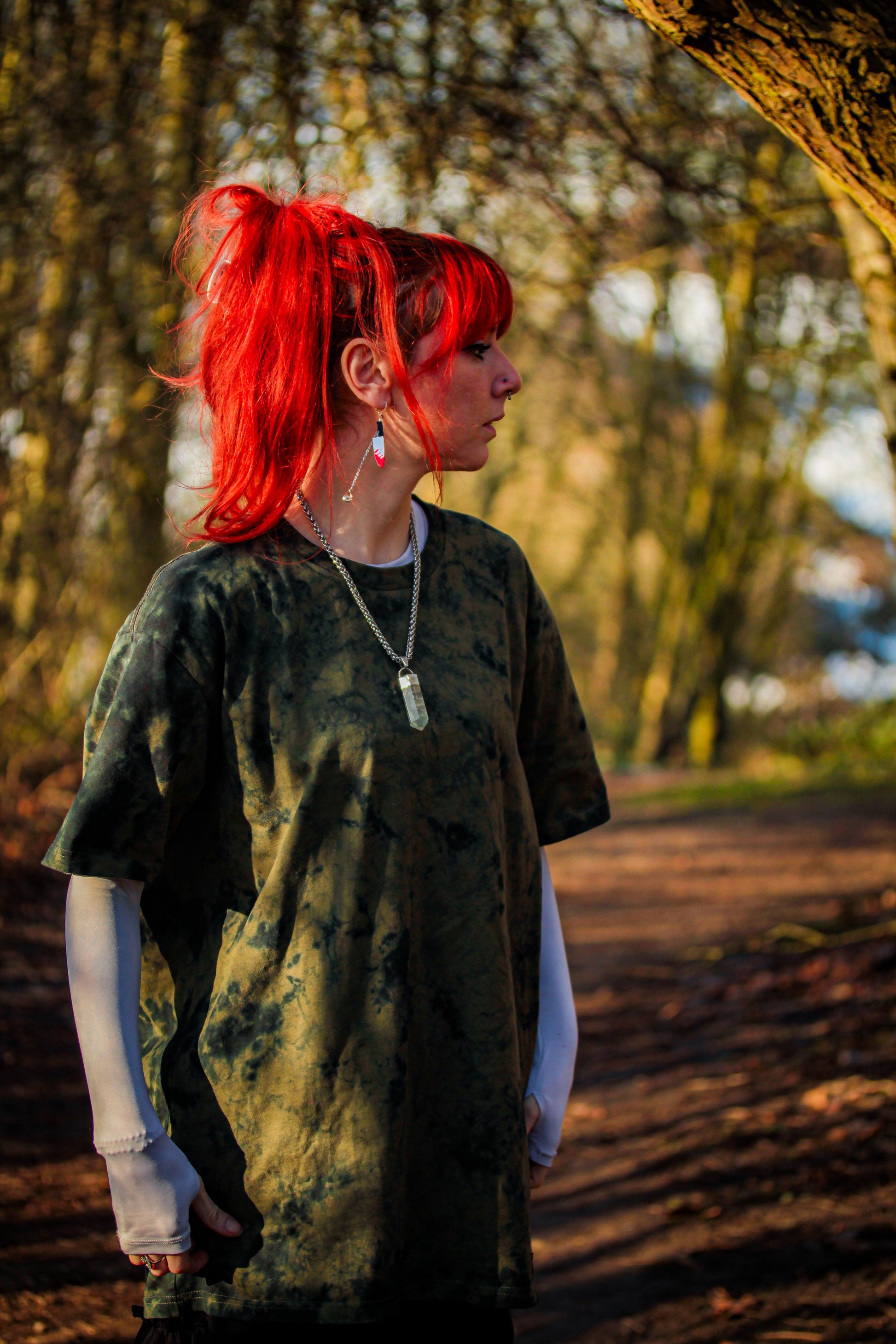 Army Green Camo Crunch Tie Dye T-Shirt - tie dye joggers -  tie dye sweatpants - tie dye trousers - Stinging Bullfish
