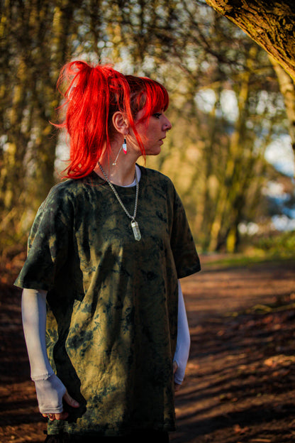 Army Green Camo Crunch Tie Dye T-Shirt - tie dye joggers -  tie dye sweatpants - tie dye trousers - Stinging Bullfish