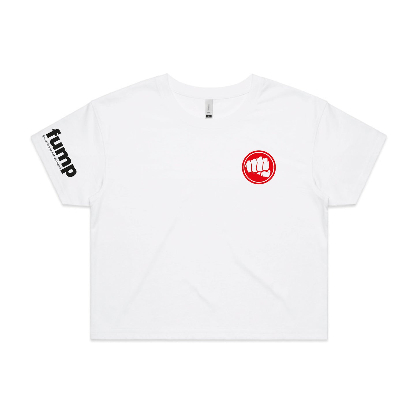 Double Tagged - White Crop Top