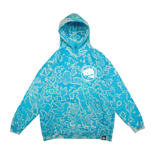 FUMP x Stinging Bullfish Bleach Hoodie - OCEAN BLUE