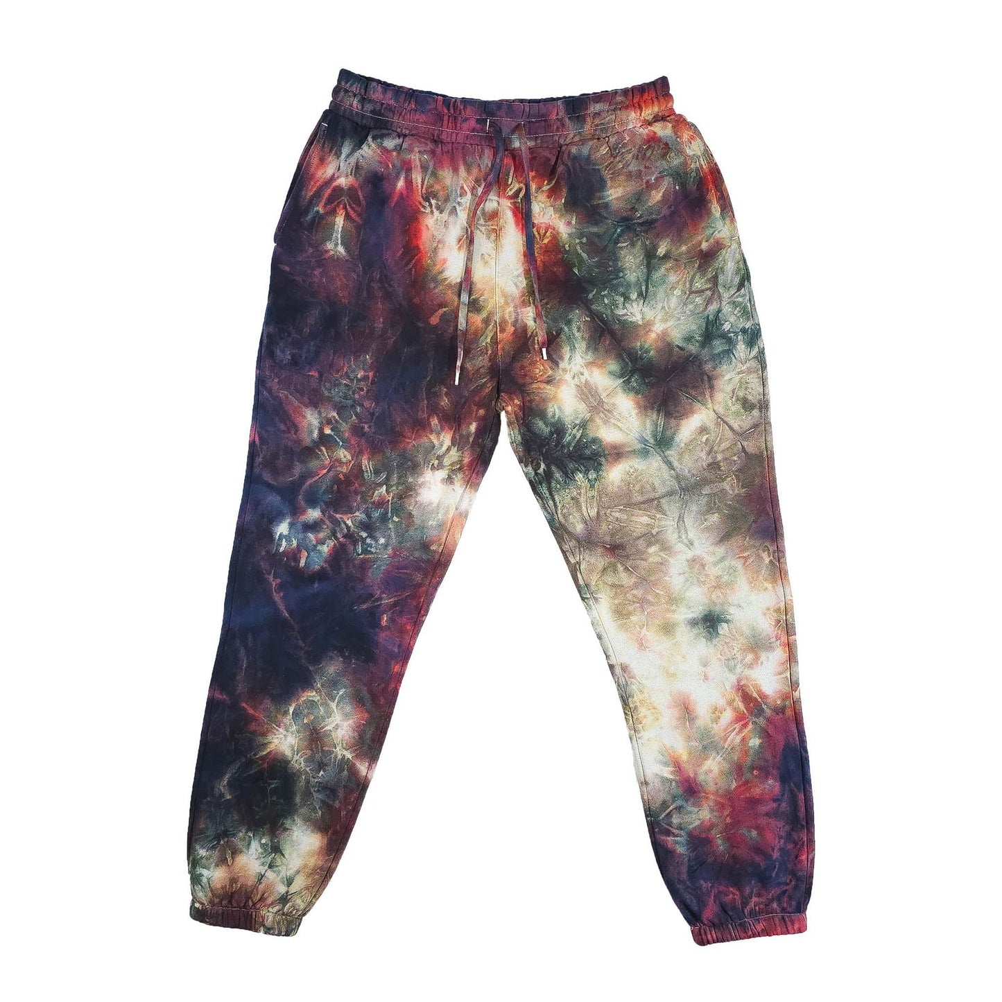 Black Cherry Tie Dye Jogging Bottoms - clothing