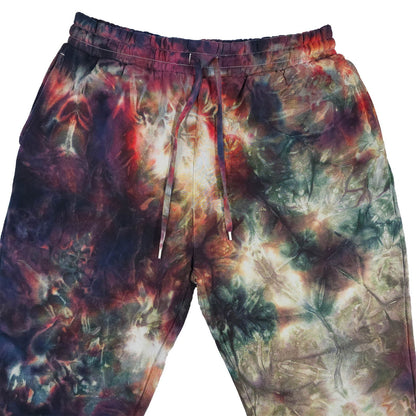 Black Cherry Tie Dye Jogging Bottoms - clothing