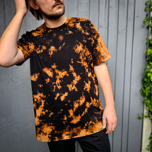 Bleach Crunch Dye T Shirt - clothing