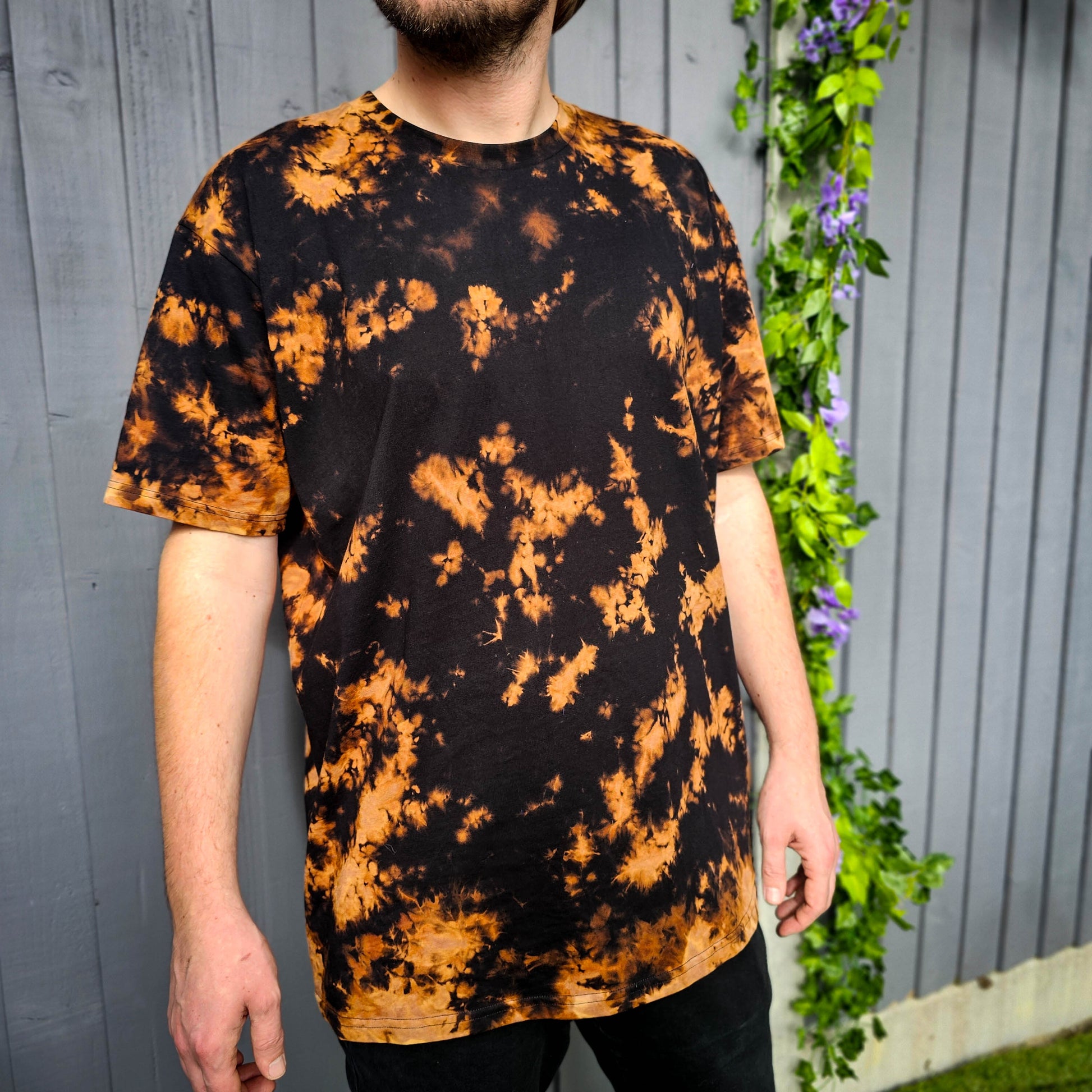 Bleach Crunch Dye T Shirt - clothing