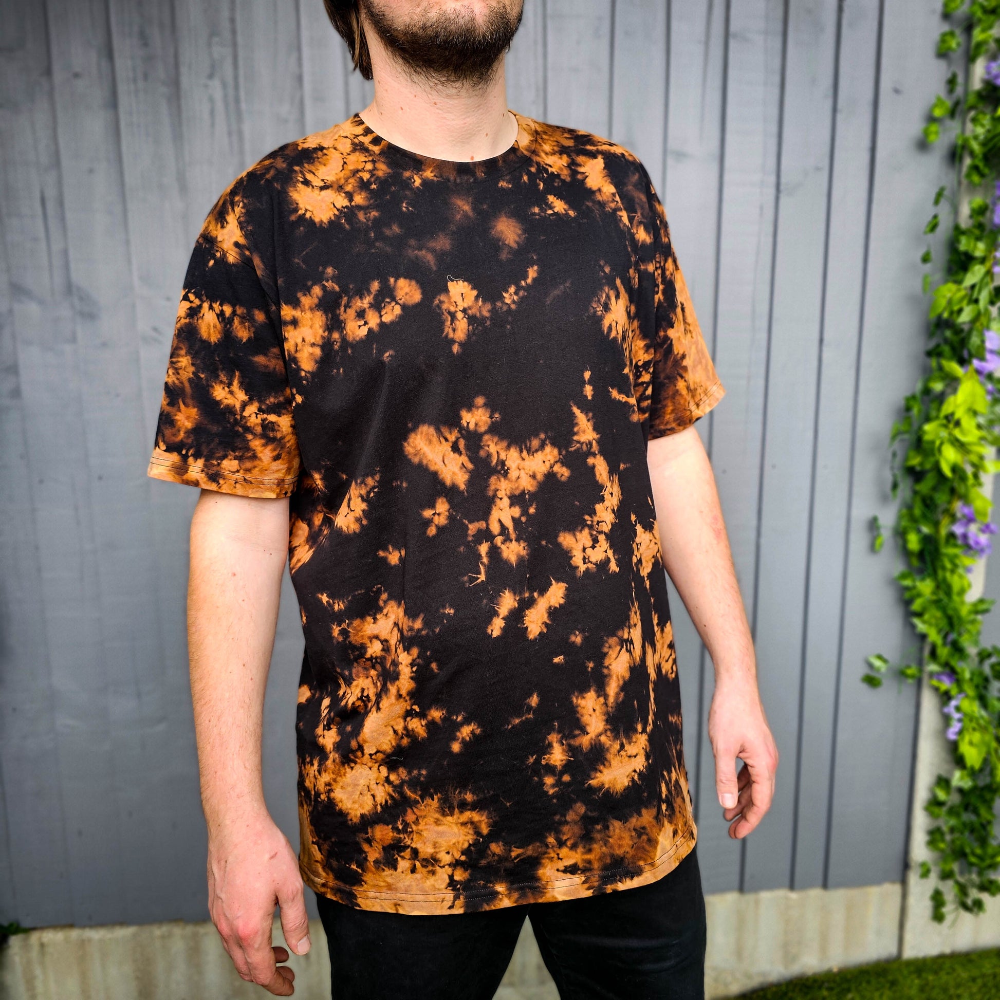 Bleach Crunch Dye T Shirt - clothing