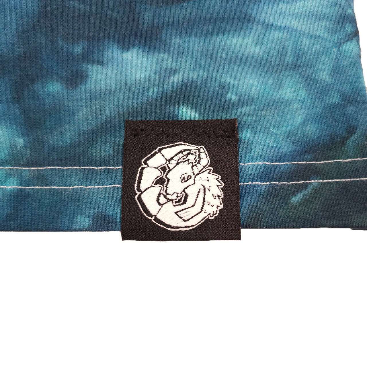 Bright Teal Impact Cram Tie Dye T-Shirt - tie dye joggers -  tie dye sweatpants - tie dye trousers - Stinging Bullfish