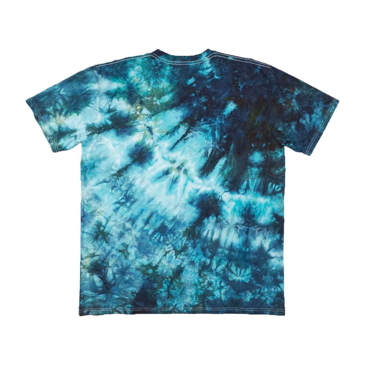 Bright Teal Impact Cram Tie Dye T-Shirt - tie dye joggers -  tie dye sweatpants - tie dye trousers - Stinging Bullfish