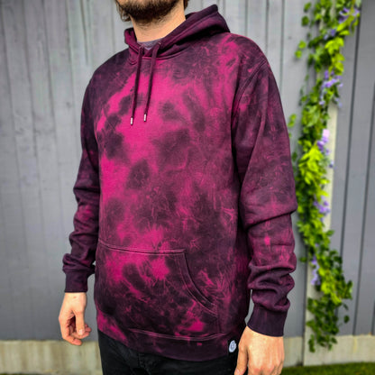 Burgundy Tie Dye Hoodie