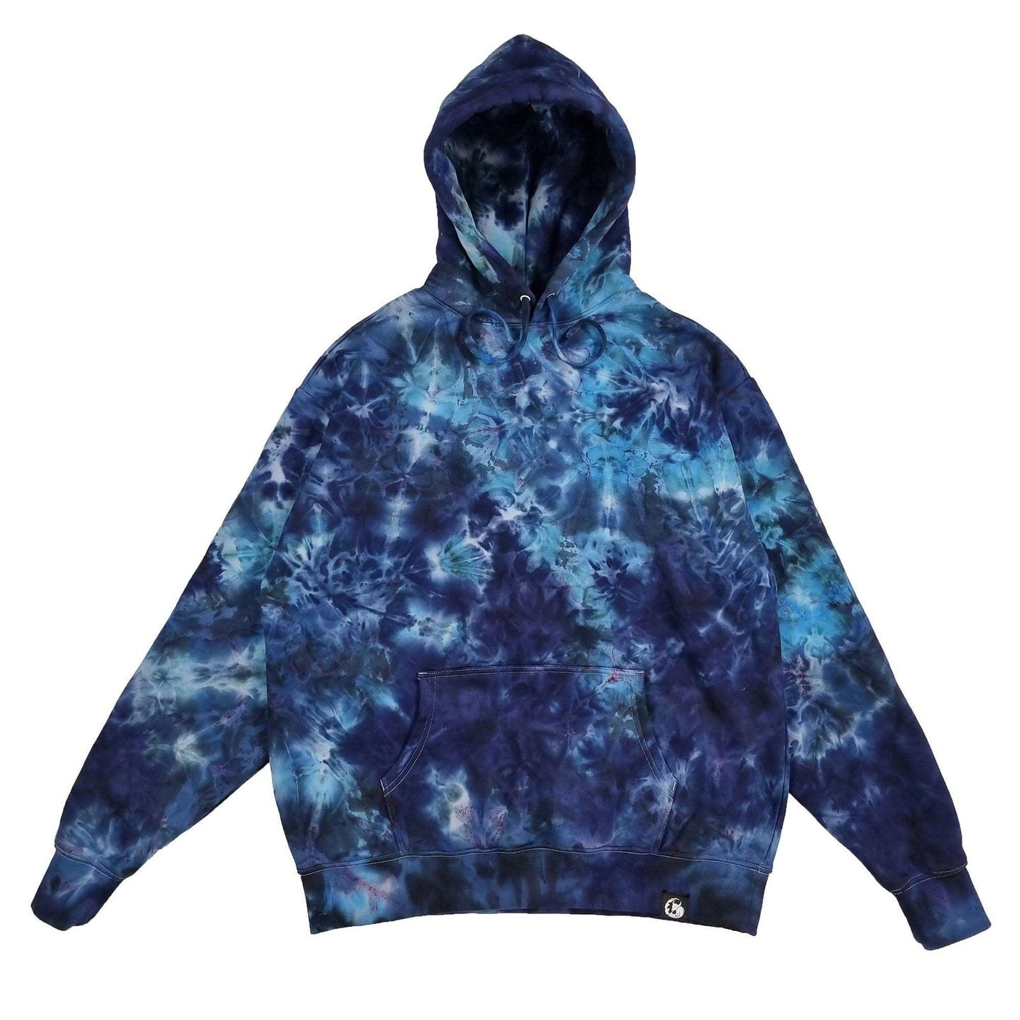 Dark Blue Camo Crunch Tie Dye Hoodie