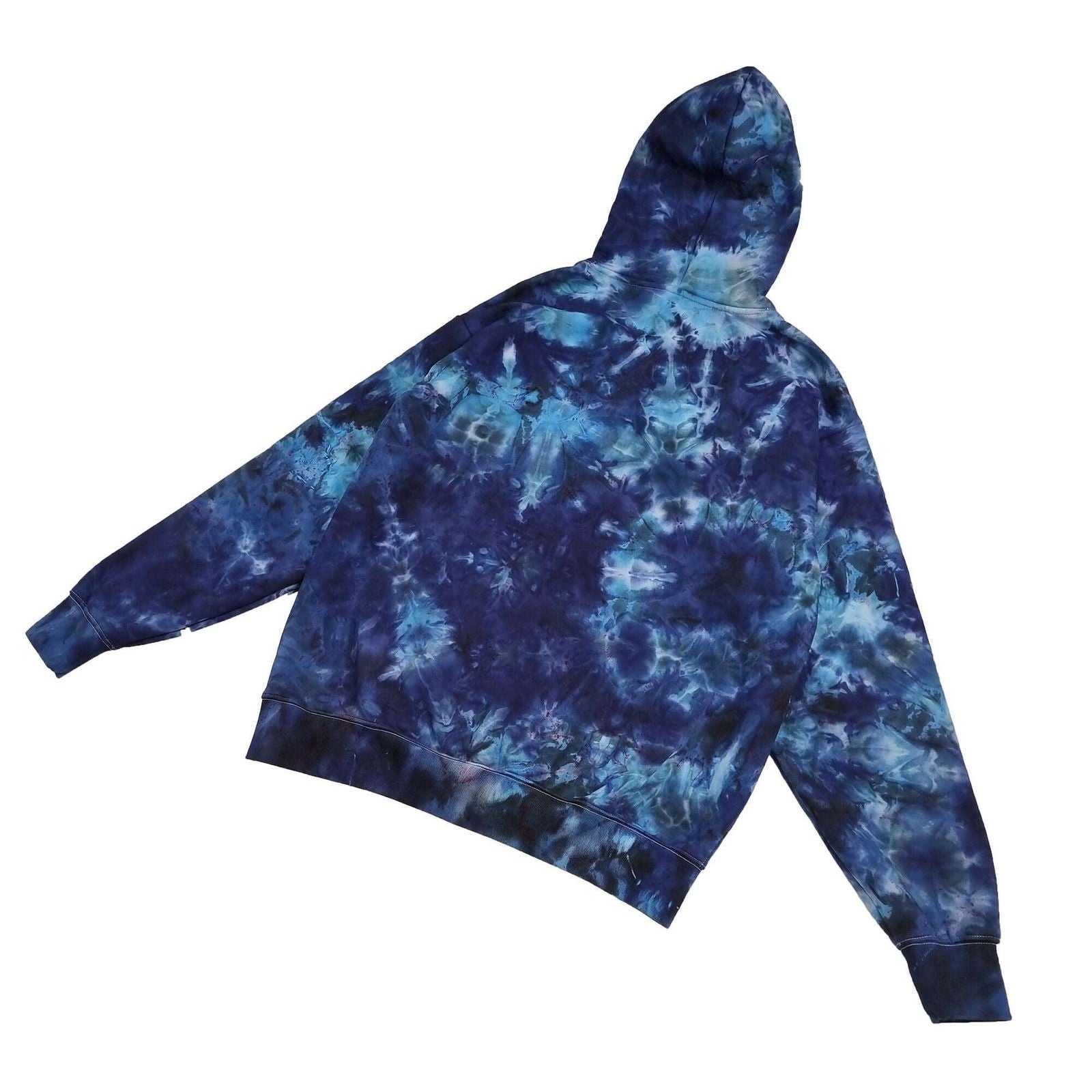 Dark Blue Camo Crunch Tie Dye Hoodie