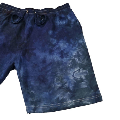 Dark Blue Camo Crunch Tie Dye Shorts