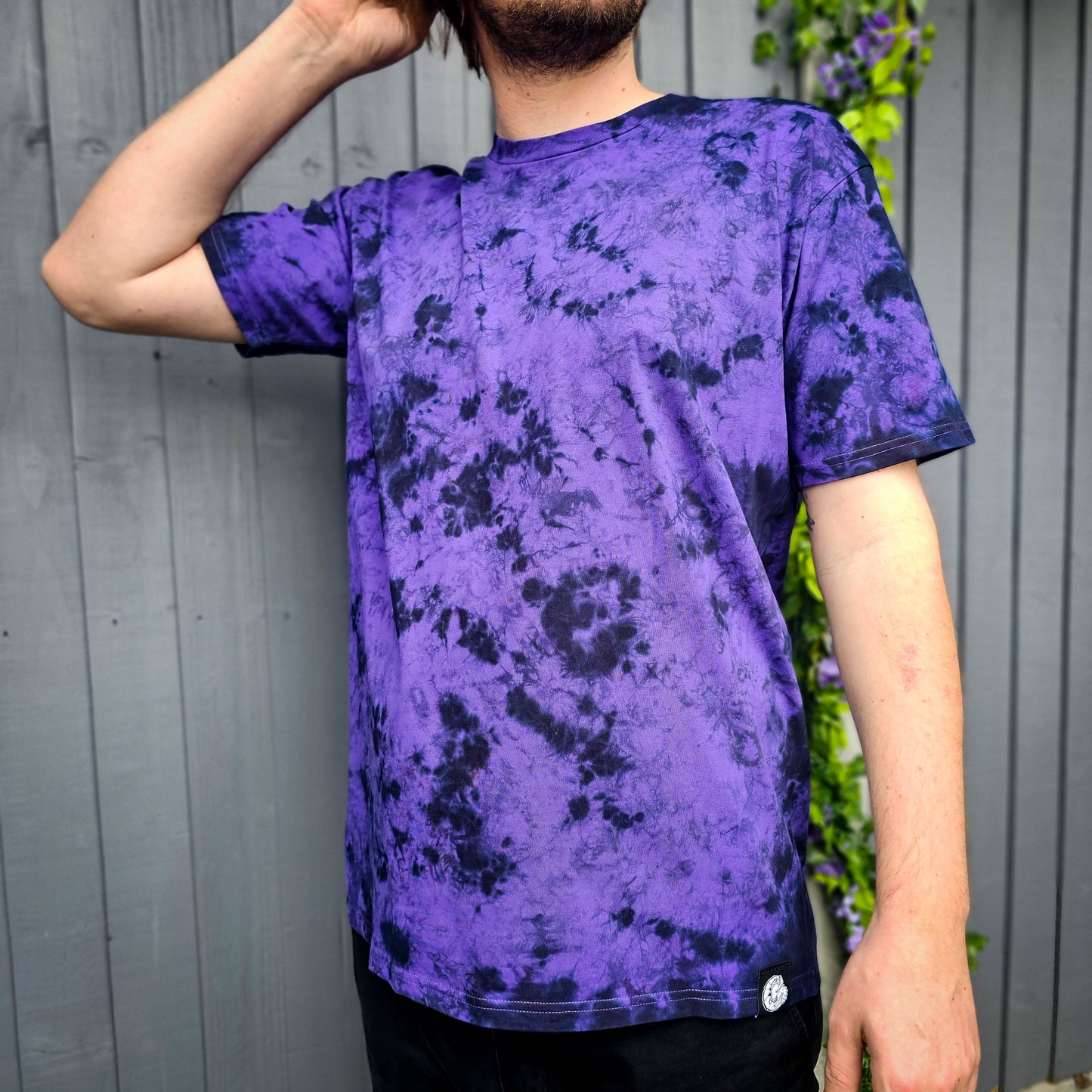 Deep Purple Camo Crunch Tie Dye T-Shirt - clothing