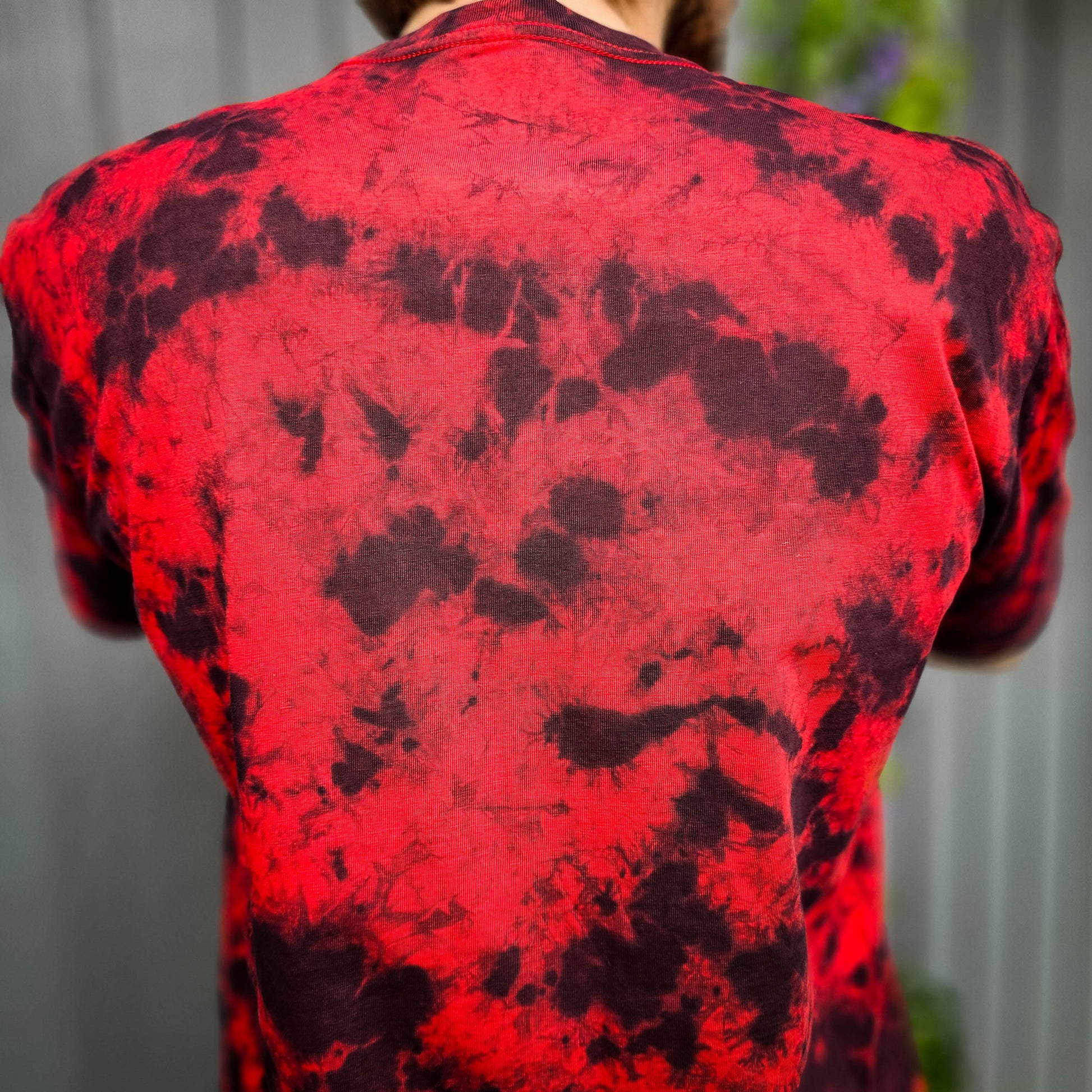 Deep Red Camo Crunch Tie Dye T-Shirt