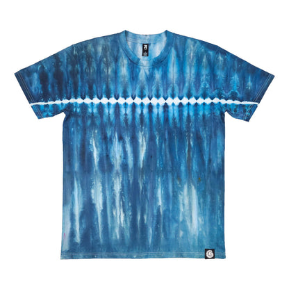 Electric Blue Zip Drip Tie Dye T-Shirt - clothing