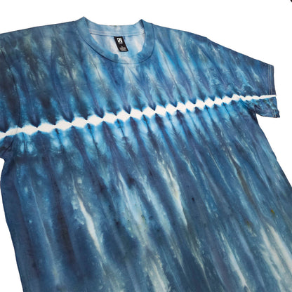 Electric Blue Zip Drip Tie Dye T-Shirt - clothing