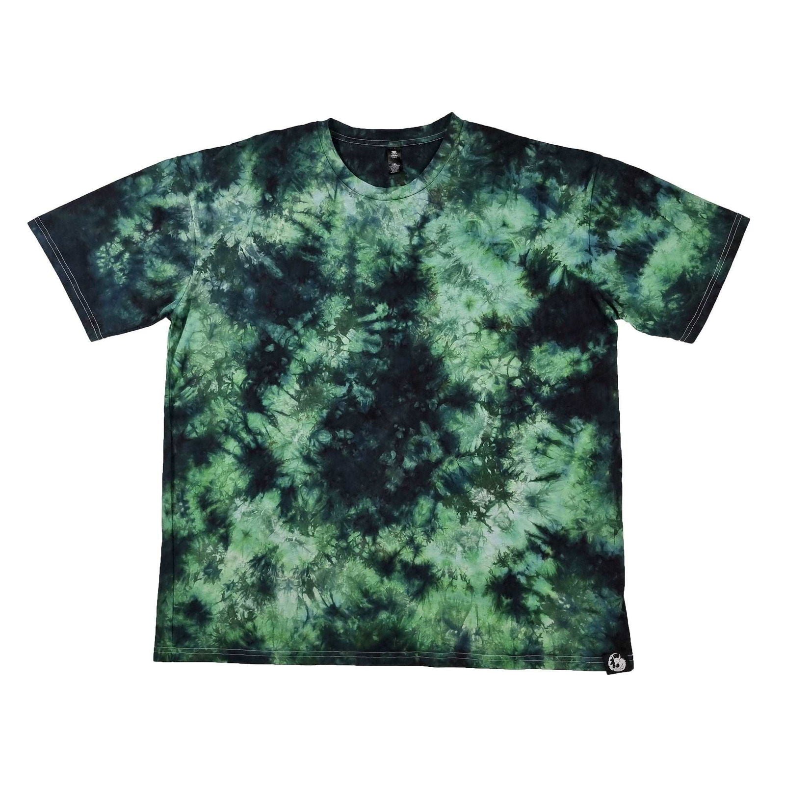 Electric Green Camo Crunch Tie Dye T-Shirt