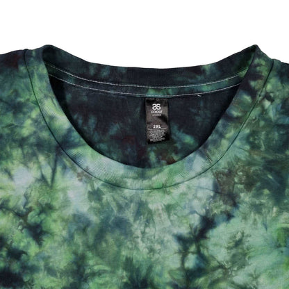 Electric Green Camo Crunch Tie Dye T-Shirt