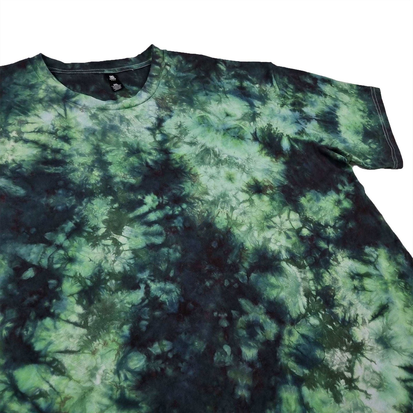 Electric Green Camo Crunch Tie Dye T-Shirt