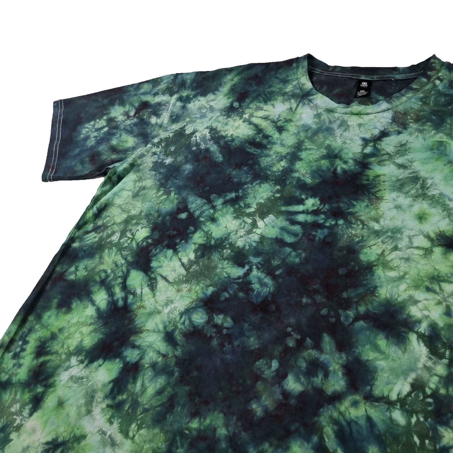 Electric Green Camo Crunch Tie Dye T-Shirt