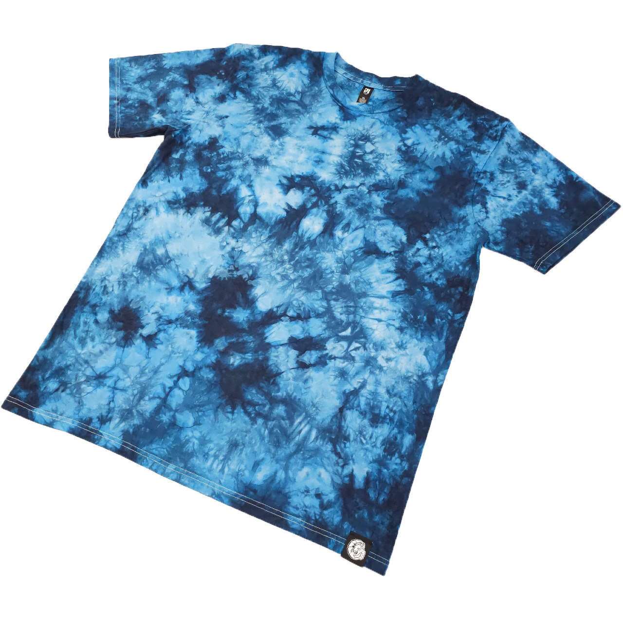 Electric Blue-galoo Camo Crunch Tie Dye T-Shirt - tie dye joggers -  tie dye sweatpants - tie dye trousers - Stinging Bullfish