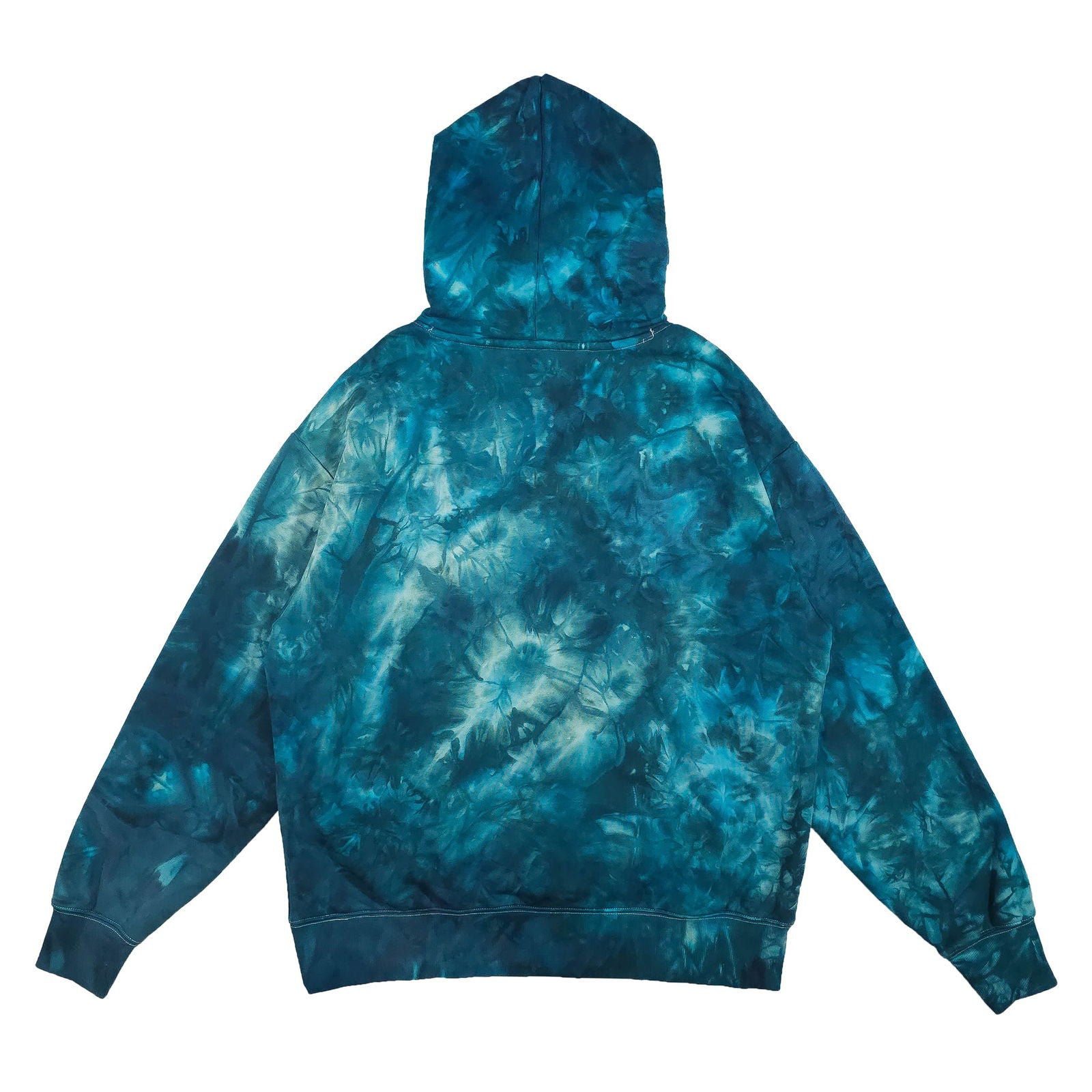 Electric Blue Ombré Smoke Tie Dye Hoodie