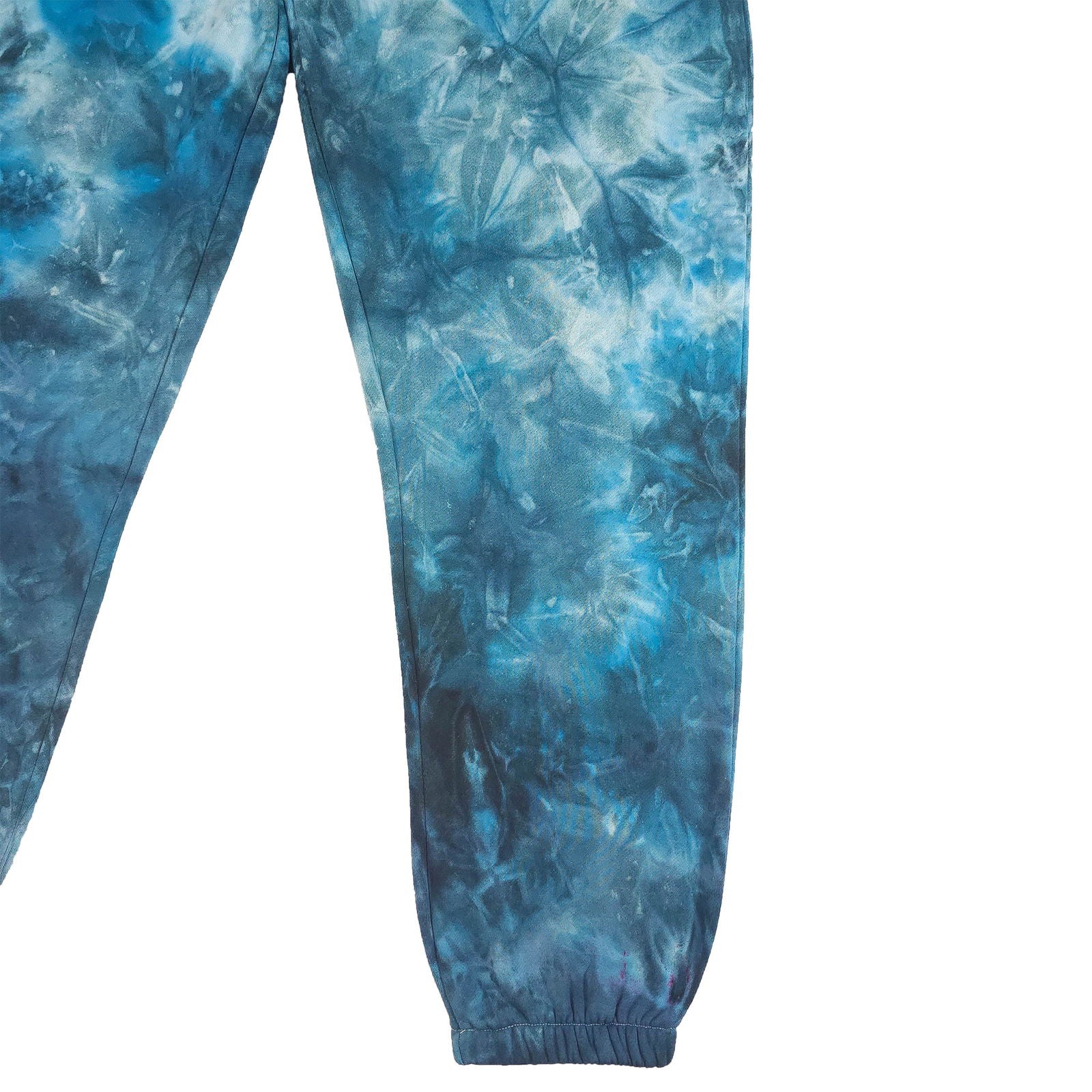 Electric Blue Ombré Smoke Tie Dye Jogging Bottoms