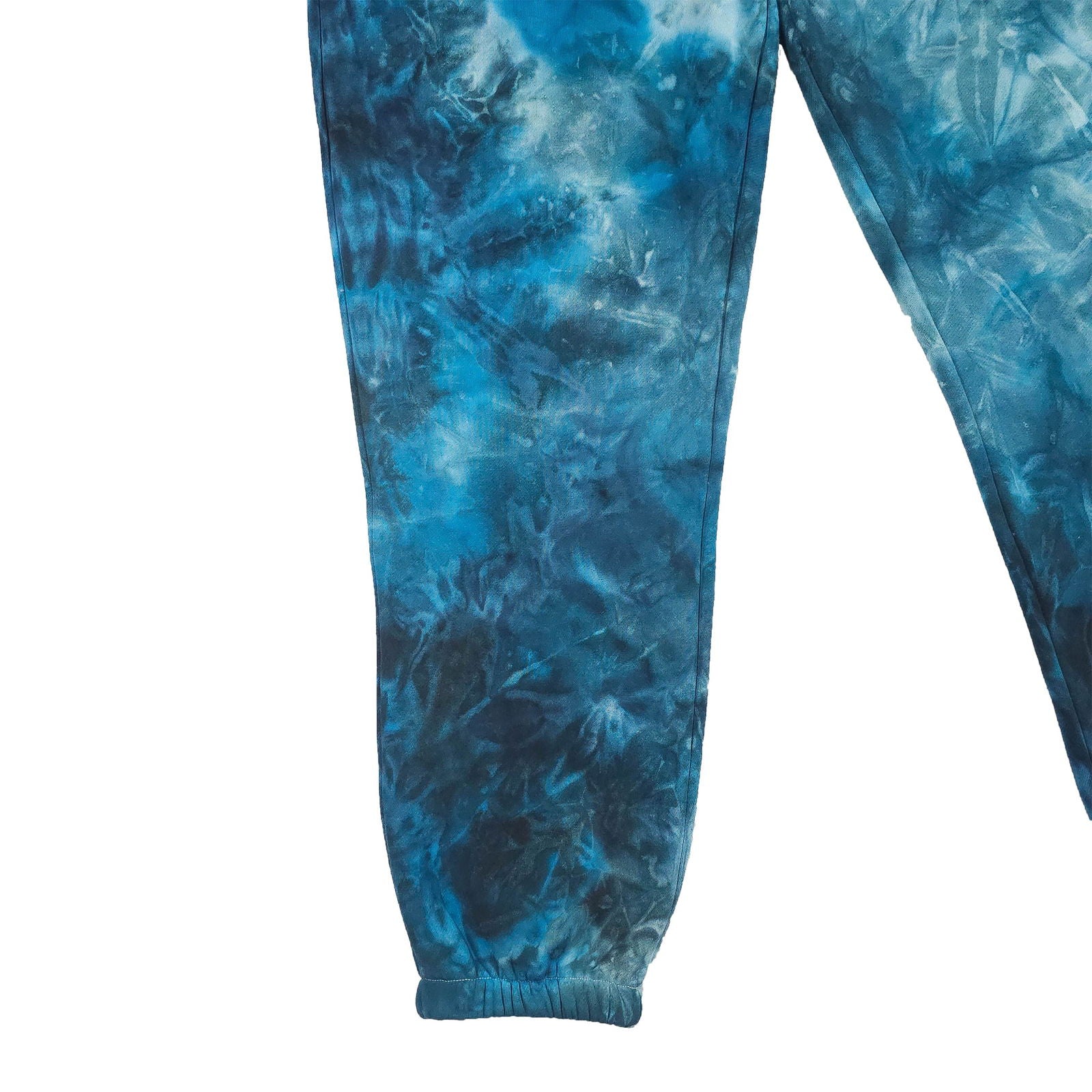 Electric Blue Ombré Smoke Tie Dye Jogging Bottoms