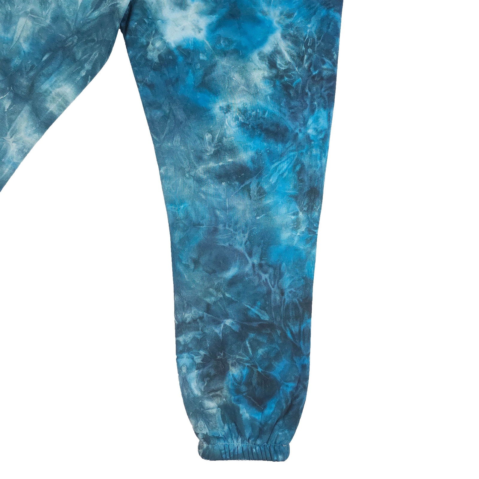 Electric Blue Ombré Smoke Tie Dye Jogging Bottoms