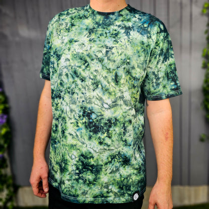 Forest Green Camo Tie Dye T Shirt - clothing