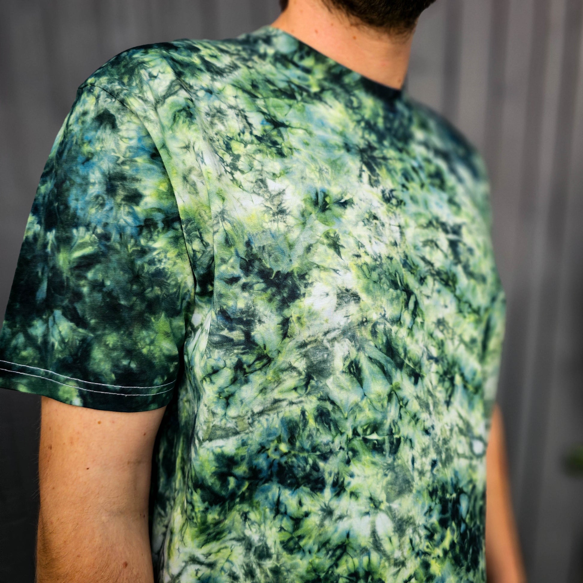 Forest Green Camo Tie Dye T Shirt - clothing