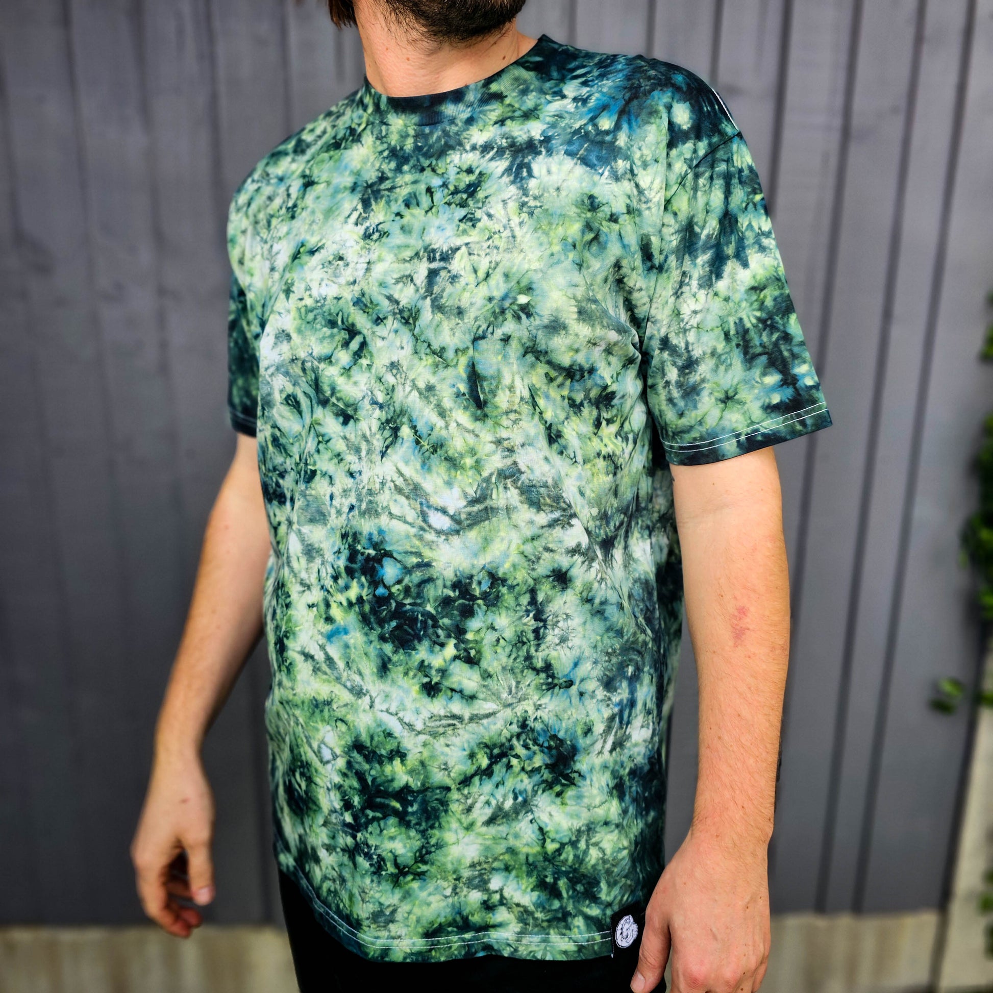 Forest Green Camo Tie Dye T Shirt - clothing