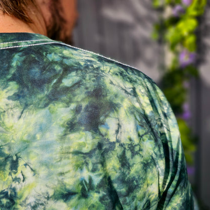 Forest Green Camo Tie Dye T Shirt - clothing