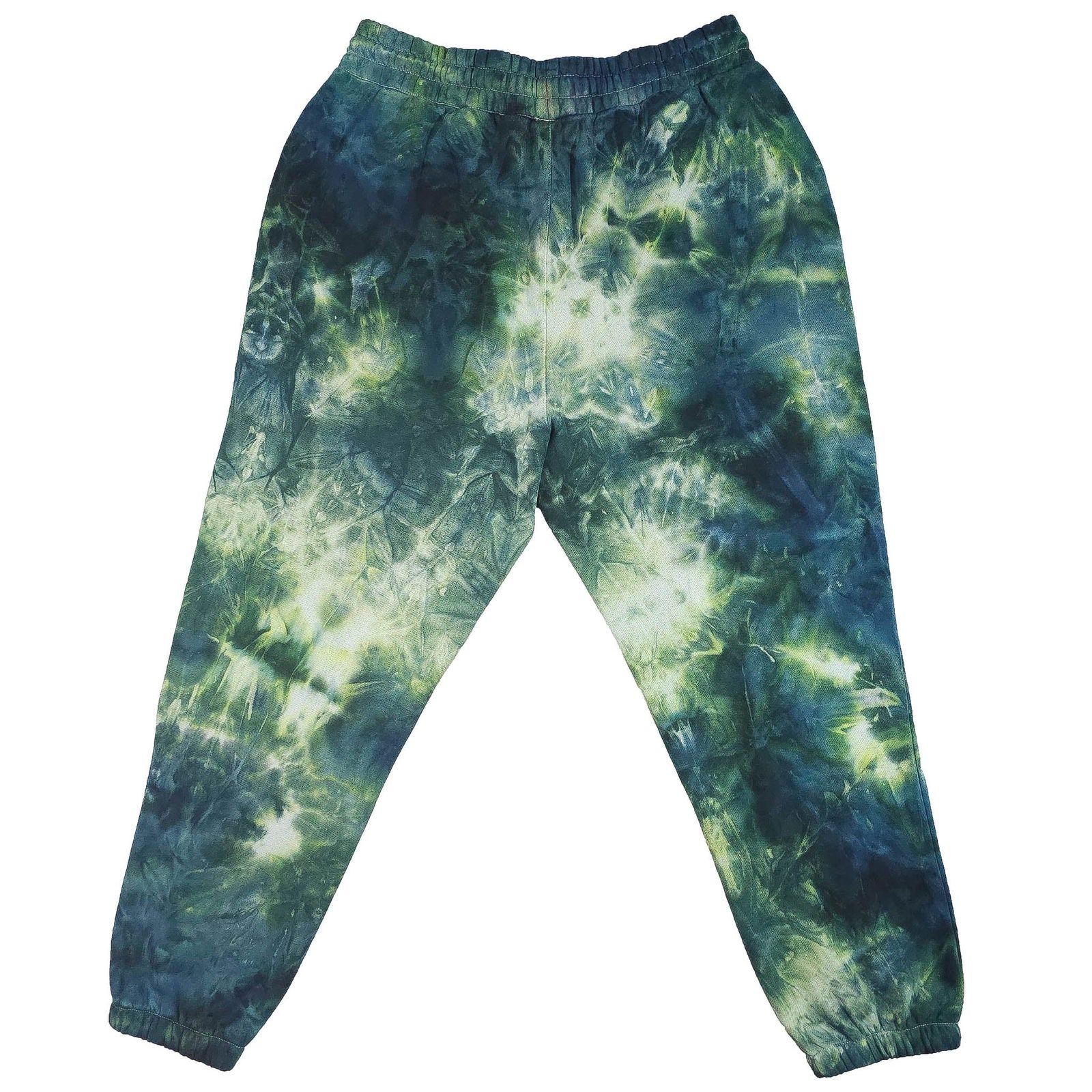 Forest Green Tie Dye Jogging Bottoms