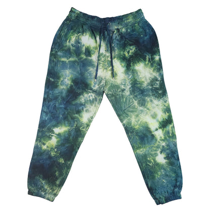 Forest Green Tie Dye Jogging Bottoms - tie dye joggers -  tie dye sweatpants - tie dye trousers - Stinging Bullfish