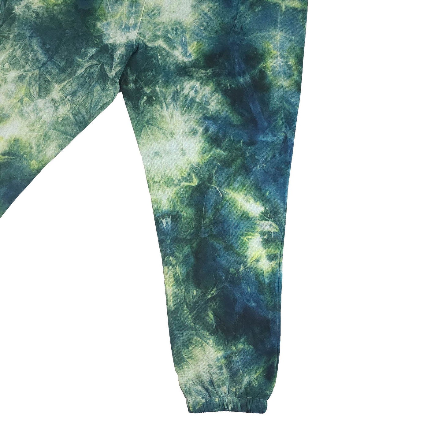Forest Green Tie Dye Jogging Bottoms - tie dye joggers -  tie dye sweatpants - tie dye trousers - Stinging Bullfish