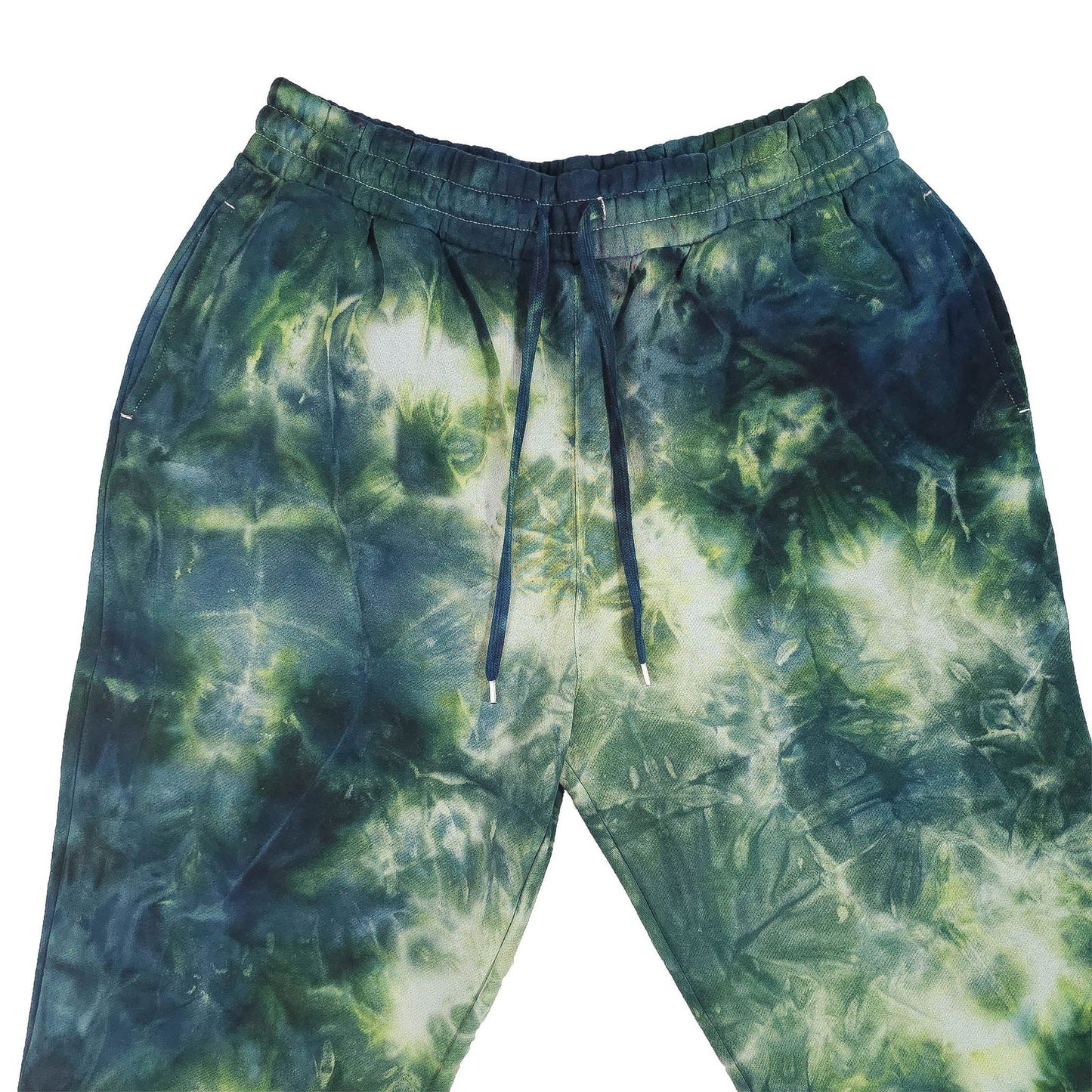 Forest Green Tie Dye Jogging Bottoms - tie dye joggers -  tie dye sweatpants - tie dye trousers - Stinging Bullfish