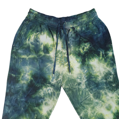 Forest Green Tie Dye Jogging Bottoms - tie dye joggers -  tie dye sweatpants - tie dye trousers - Stinging Bullfish