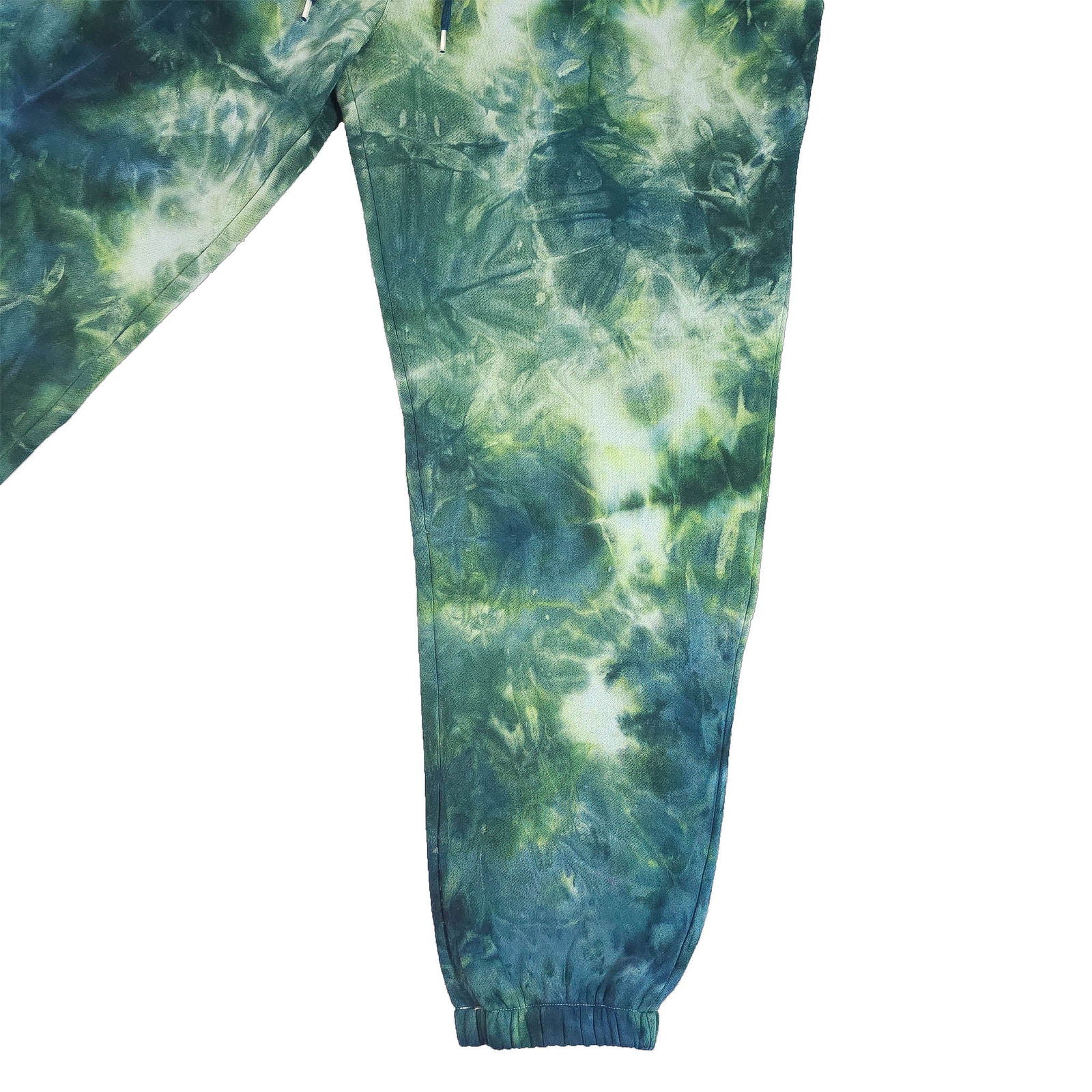 Forest Green Tie Dye Jogging Bottoms - tie dye joggers -  tie dye sweatpants - tie dye trousers - Stinging Bullfish