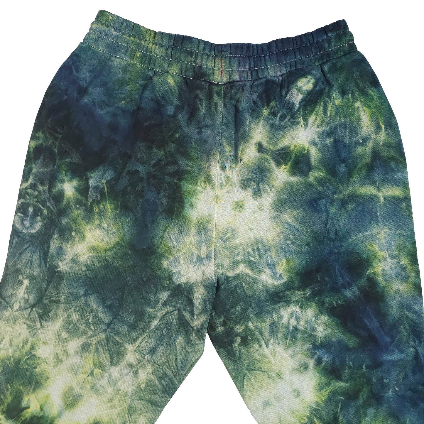 Forest Green Tie Dye Jogging Bottoms - tie dye joggers -  tie dye sweatpants - tie dye trousers - Stinging Bullfish
