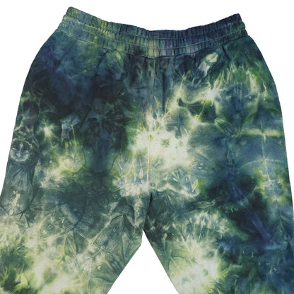 Forest Green Tie Dye Jogging Bottoms - tie dye joggers -  tie dye sweatpants - tie dye trousers - Stinging Bullfish