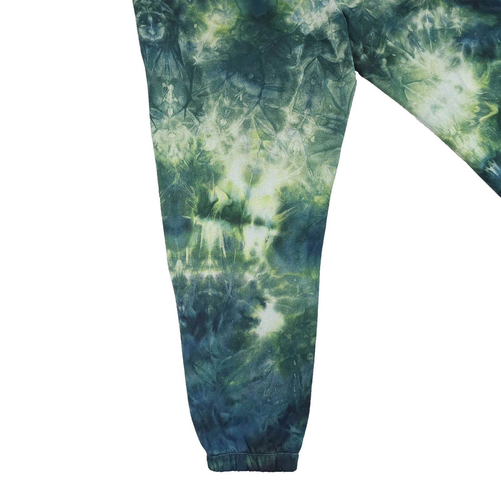 Forest Green Tie Dye Jogging Bottoms - tie dye joggers -  tie dye sweatpants - tie dye trousers - Stinging Bullfish