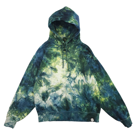 Forest Green Ombré Smoke Tie Dye Hoodie