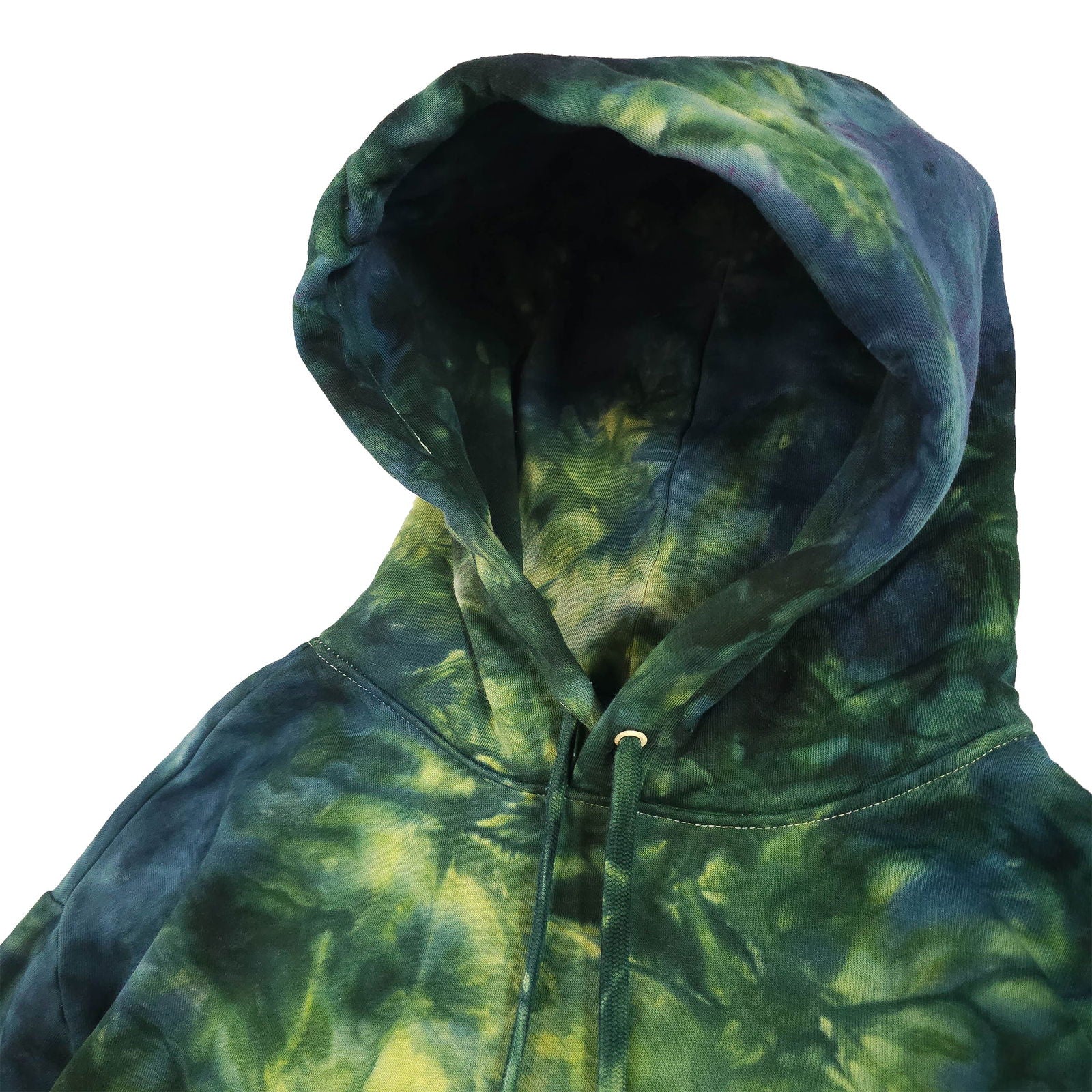 Forest Green Ombré Smoke Tie Dye Hoodie