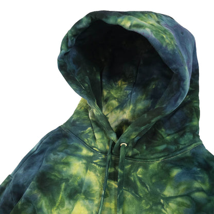 Forest Green Ombré Smoke Tie Dye Hoodie