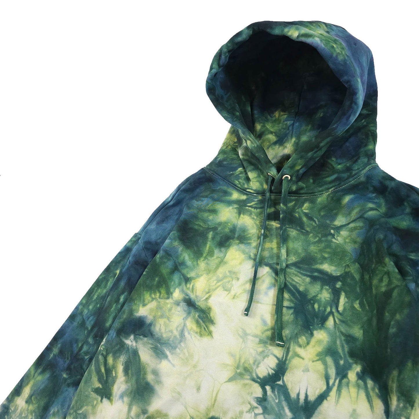 Forest Green Ombré Smoke Tie Dye Hoodie
