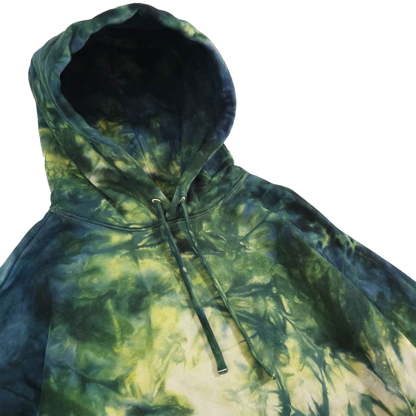 Forest Green Ombré Smoke Tie Dye Hoodie