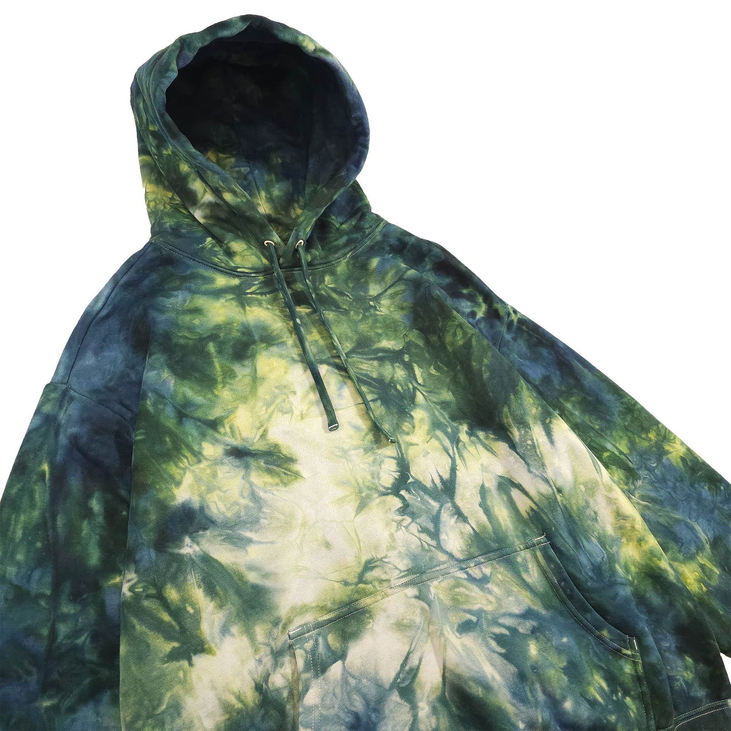 Forest Green Ombré Smoke Tie Dye Hoodie