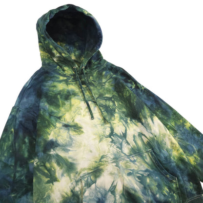 Forest Green Ombré Smoke Tie Dye Hoodie
