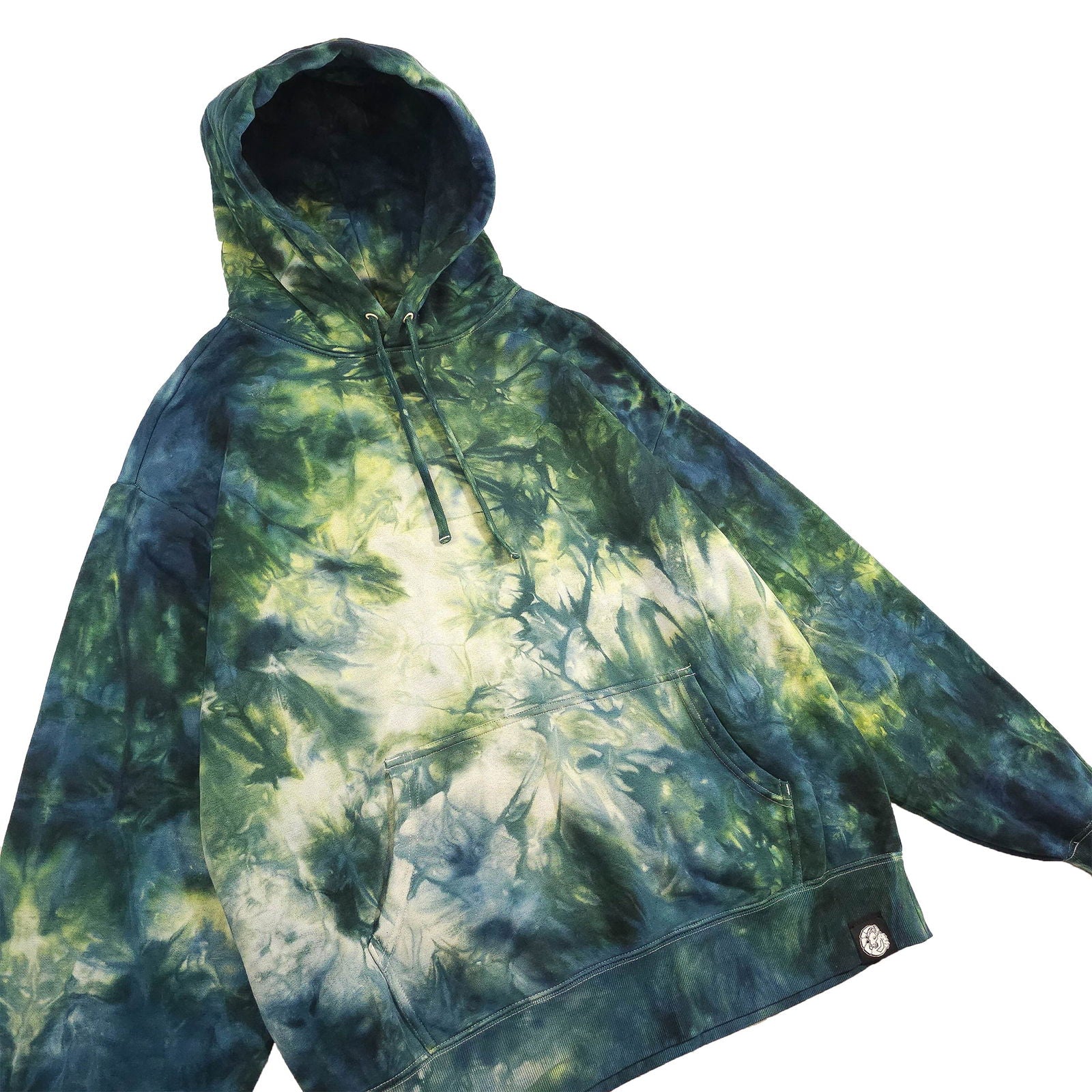 Forest Green Ombré Smoke Tie Dye Hoodie