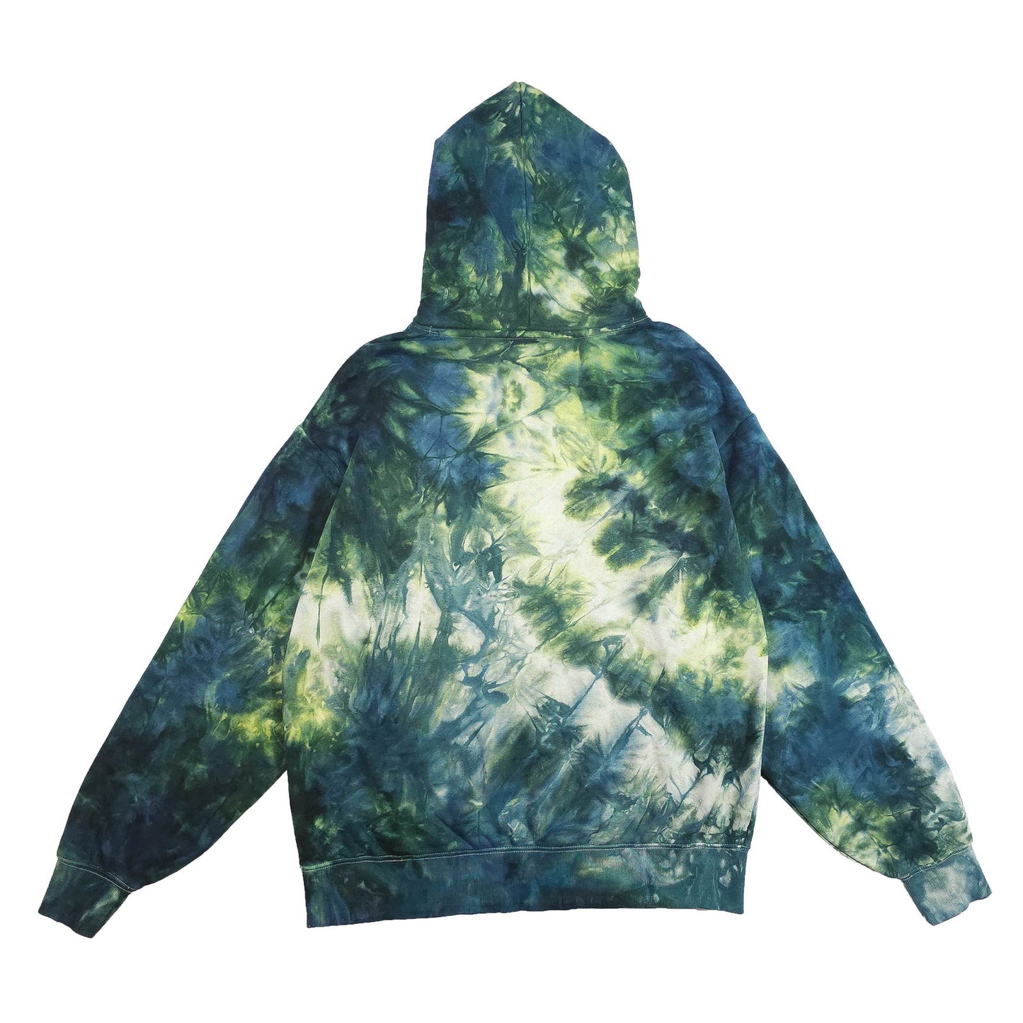 Forest Green Ombré Smoke Tie Dye Hoodie